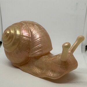 Elegant Gold Snail Sculpture